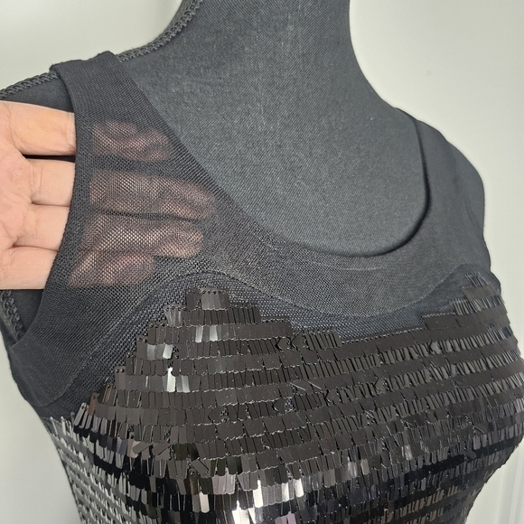 Bodycon Black Party Sequin Dress, XS - Picture 3 of 15